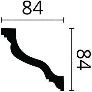 NMC WallStyl Cornice Moulding - 22m White Classic Finish NMC WallStyl Cornice Moulding - 22m White Classic Finish