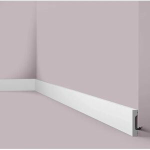 NMC Wallstyl Skirting - White, 200cm, Impact-Resistant - Skirting NMC Wallstyl Skirting - White, 200cm, Impact-Resistant - Skirting