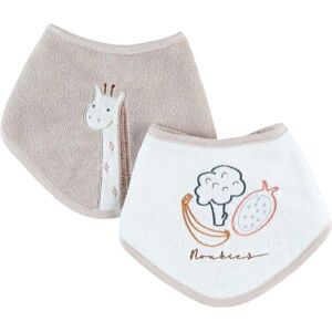 Noukie's Baby Slabben - Set van 2 bandana slabben voor 0-3 maanden Noukie's Baby Slabben - Set van 2 bandana slabben voor 0-3 maanden