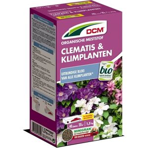 Engrais Clematis & Plantes Grimpantes DCM - 1,5kg - Publicité Engrais Clematis & Plantes Grimpantes DCM - 1,5kg - Publicité