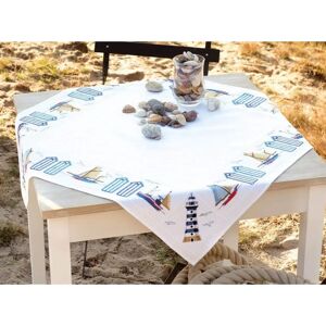 Vervaco Beach Cross Stitch Kit - Thread, Aida, 80x80cm Vervaco Beach Cross Stitch Kit - Thread, Aida, 80x80cm