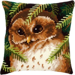 Vervaco Owl Cross Stitch Cushion - Cross stitch cushion, Size approx 40 x 40 cm, Suitable for children over 7 years Vervaco Owl Cross Stitch Cushion - Cross stitch cushion, Size approx 40 x 40 cm, Suitable for children over 7 years