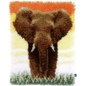 Vervaco Elephants In The Savannah Lockstitch Mat - Art Kit Vervaco Elephants In The Savannah Lockstitch Mat - Art Kit