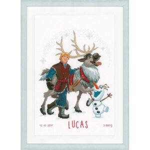 Vervaco Kruissteekset - Geboorteaangifte Frozen Disney - 29x38cm Vervaco Kruissteekset - Geboorteaangifte Frozen Disney - 29x38cm