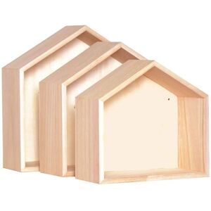 Artemio Beige Wooden Shelves Set of 3 - Flooring Artemio Beige Wooden Shelves Set of 3 - Flooring