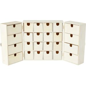 Artemio Wooden Advent Calendar with 24 Drawers - Square Storage Cabinet Artemio Wooden Advent Calendar with 24 Drawers - Square Storage Cabinet