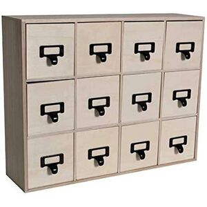 Artemio Wooden Drawer Unit - 12 Drawers - 41.5x32.5x11cm - Furniture Artemio Wooden Drawer Unit - 12 Drawers - 41.5x32.5x11cm - Furniture