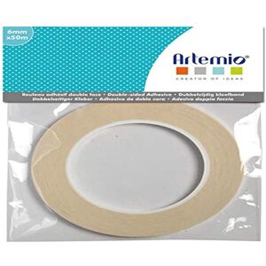 Nastro biadesivo bianco Artemio - 6 mm x 50 m Nastro biadesivo bianco Artemio - 6 mm x 50 m
