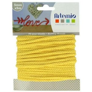 Filato Artemio Giallo - 5 m x 5 mm - Lana da Maglia Filato Artemio Giallo - 5 m x 5 mm - Lana da Maglia