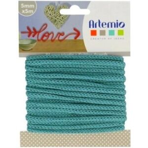 Artemio Wol - 5 m x 5 mm - Turquoise Blauw - Wol Artemio Wol - 5 m x 5 mm - Turquoise Blauw - Wol