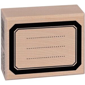 Artemio Drewniany stempel - Etykieta 4x2,5cm - Stempel Artemio Drewniany stempel - Etykieta 4x2,5cm - Stempel