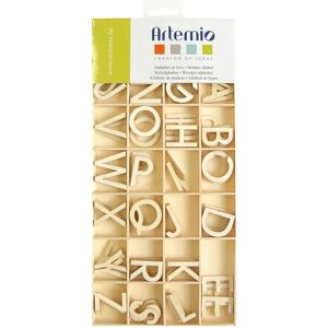 Alfabeto de madera Artemio - 130 piezas - Beige Alfabeto de madera Artemio - 130 piezas - Beige