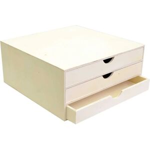 Artemio Beige Wooden Storage Organizer - 34.5x34x15.5cm - Storage Organizer Artemio Beige Wooden Storage Organizer - 34.5x34x15.5cm - Storage Organizer