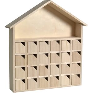 Artemio Casa de Madeira Bege Calendário do Advento - Calendário do Advento Artemio Casa de Madeira Bege Calendário do Advento - Calendário do Advento