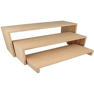 Artemio Model Staircase Shelves - Wooden Display Unit - Beige Artemio Model Staircase Shelves - Wooden Display Unit - Beige