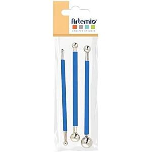 Artemio 3 blauwe embosspennen - Pennen Artemio 3 blauwe embosspennen - Pennen