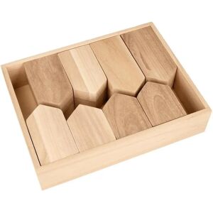 Casas de madera beige Artemio con bandeja - Decoración DIY para niños Casas de madera beige Artemio con bandeja - Decoración DIY para niños