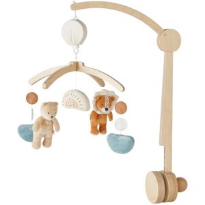 Mobile musical bébé - Bois - 5 peluches - Brahms lullaby - 25x40x12cm - Publicité Mobile musical bébé - Bois - 5 peluches - Brahms lullaby - 25x40x12cm - Publicité