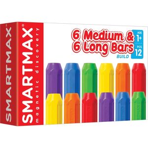 SmartMax Découverte Magnétique - 6 Barres Moyennes + 6 Longues - Set de Construction Magnétique - Publicité SmartMax Découverte Magnétique - 6 Barres Moyennes + 6 Longues - Set de Construction Magnétique - Publicité
