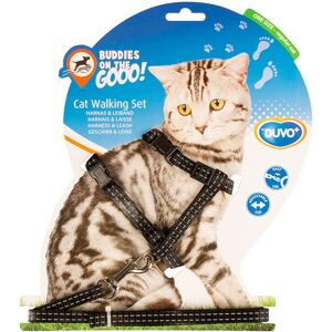 Duvo+ harnais pour chat - Réglable, Réfléchissant, Noir - Publicité Duvo+ harnais pour chat - Réglable, Réfléchissant, Noir - Publicité
