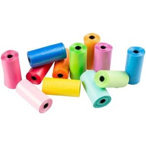 Poopi-dog regnbue hundeposer - Tykk, 12 Ruller Poopi-dog regnbue hundeposer - Tykk, 12 Ruller