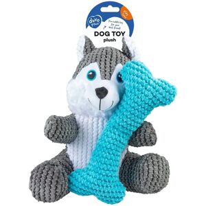 Duvo+ Jouet en Peluche Husky + Os - Jouet pour Chien - Publicité Duvo+ Jouet en Peluche Husky + Os - Jouet pour Chien - Publicité