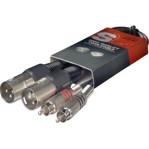 Stagg STC060CMXM - Câble XLR mâle double à RCA 0,6m - Publicité Stagg STC060CMXM - Câble XLR mâle double à RCA 0,6m - Publicité