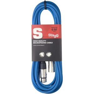 Stagg SMC6CBL Microphone Cable - 6m Blue Stagg SMC6CBL Microphone Cable - 6m Blue