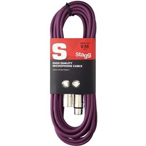 Stagg SMC6CPP High Quality Microphone Cable - 6m - Purple Stagg SMC6CPP High Quality Microphone Cable - 6m - Purple