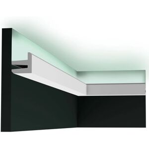 Orac Decor Modern Cornice moulding - White - 2000mm Orac Decor Modern Cornice moulding - White - 2000mm