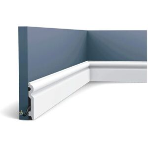Orac Decor White AXXENT Skirting - Lightweight, Stable, Shockproof - 200cm Orac Decor White AXXENT Skirting - Lightweight, Stable, Shockproof - 200cm