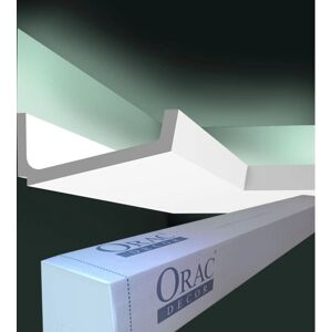 Orac Decor Molduras de Techo Blancas - 8 x LUXXUS, 16m, Estilo Moderno Orac Decor Molduras de Techo Blancas - 8 x LUXXUS, 16m, Estilo Moderno