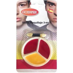 Lacey Wigs - Spain Support Makeup Palette - Supporter Makeup Palette - 3 Colors - One Size - Support Spain Lacey Wigs - Spain Support Makeup Palette - Supporter Makeup Palette - 3 Colors - One Size - Support Spain