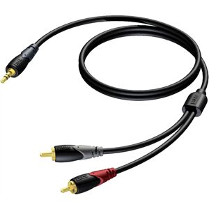 Procab Série Classic CLA711 - Câble audio - Jack stéréo 3,5mm à 2 RCA - 5M Procab Série Classic CLA711 - Câble audio - Jack stéréo 3,5mm à 2 RCA - 5M