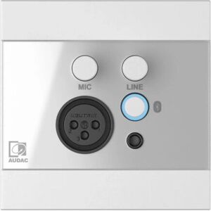 Audac WP225/W Bluetooth Mikrofon Line Wandpanel - Audio-Converter Audac WP225/W Bluetooth Mikrofon Line Wandpanel - Audio-Converter
