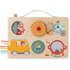 Lilliputiens Portable Wooden Activity Board - Pojazdy - 12m+ Lilliputiens Portable Wooden Activity Board - Pojazdy - 12m+
