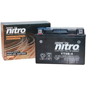 Batterie NITRO - Modèle NT9B-4-SLA - Sans entretien, Moto & Scooter Batterie NITRO - Modèle NT9B-4-SLA - Sans entretien, Moto & Scooter
