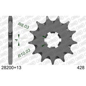 AFAM Steel Front Sprocket - 13 Teeth - Motorcycle Performance Part AFAM Steel Front Sprocket - 13 Teeth - Motorcycle Performance Part