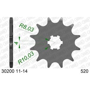 AFAM Steel Standard Front Sprocket - 30200 - 520 - Unisex - Front Sprocket AFAM Steel Standard Front Sprocket - 30200 - 520 - Unisex - Front Sprocket