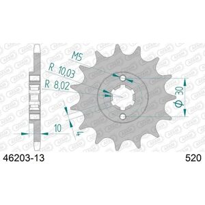 Afam Steel Front Sprocket - 520 13 Dents - Unisex - Front Sprocket Afam Steel Front Sprocket - 520 13 Dents - Unisex - Front Sprocket