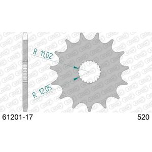 Afam Steel Standard Front Sprocket - 520, 17 Teeth - Front Gear Afam Steel Standard Front Sprocket - 520, 17 Teeth - Front Gear