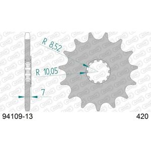 AFAM Steel Chain Wheel 94109 - 420 - 13 Teeth - Motorcycle Sprocket AFAM Steel Chain Wheel 94109 - 420 - 13 Teeth - Motorcycle Sprocket
