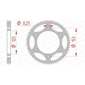 Piñón trasero de acero AFAM 10228 - Cadena estándar 54T Piñón trasero de acero AFAM 10228 - Cadena estándar 54T