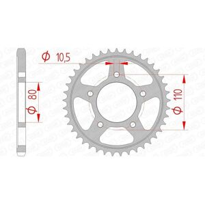Couronne arrière en acier standard AFAM - Chaîne 525 - Durable, haute performance Couronne arrière en acier standard AFAM - Chaîne 525 - Durable, haute performance