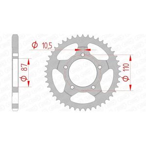 Pignon arrière en acier AFAM 14404 - 525 - Unisexe - Pièce moto Pignon arrière en acier AFAM 14404 - 525 - Unisexe - Pièce moto