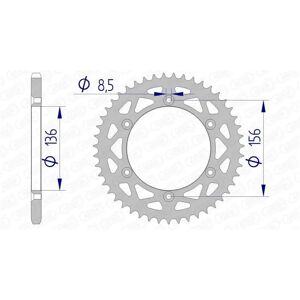 AFAM Aluminium Rear Sprocket 15206 - 520 for Motorcycle AFAM Aluminium Rear Sprocket 15206 - 520 for Motorcycle