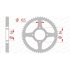 Corona de acero AFAM para Suzuki 125 Van Van - Tipo de engranaje Corona de acero AFAM para Suzuki 125 Van Van - Tipo de engranaje