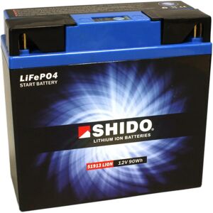 Batterie Lithium-Ion SHIDO - Modèle 51913 - Démarrage Moto Batterie Lithium-Ion SHIDO - Modèle 51913 - Démarrage Moto