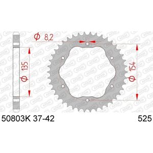 Corona de acero AFAM 50803K - 525 - Trasero Corona de acero AFAM 50803K - 525 - Trasero