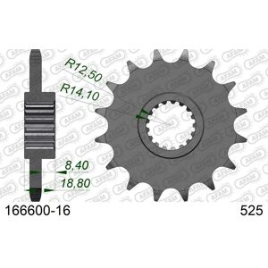 AFAM Steel Front Sprocket 166600 - 525 - Unisex AFAM Steel Front Sprocket 166600 - 525 - Unisex